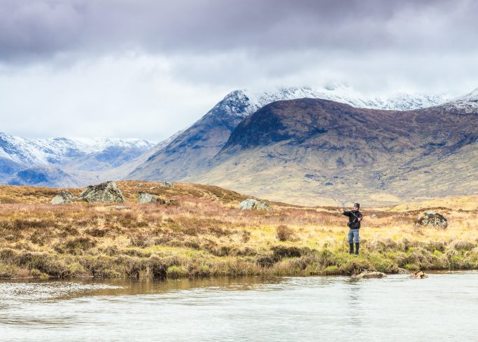 Shooting in Nature, Picturesque Scottish Landscape